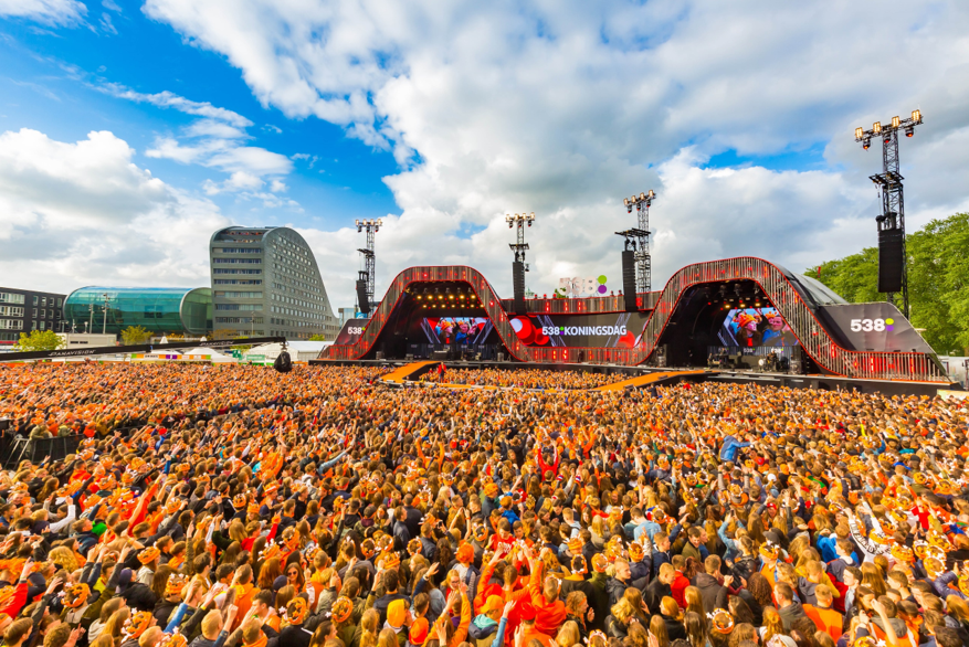 koningsdag mensen massa